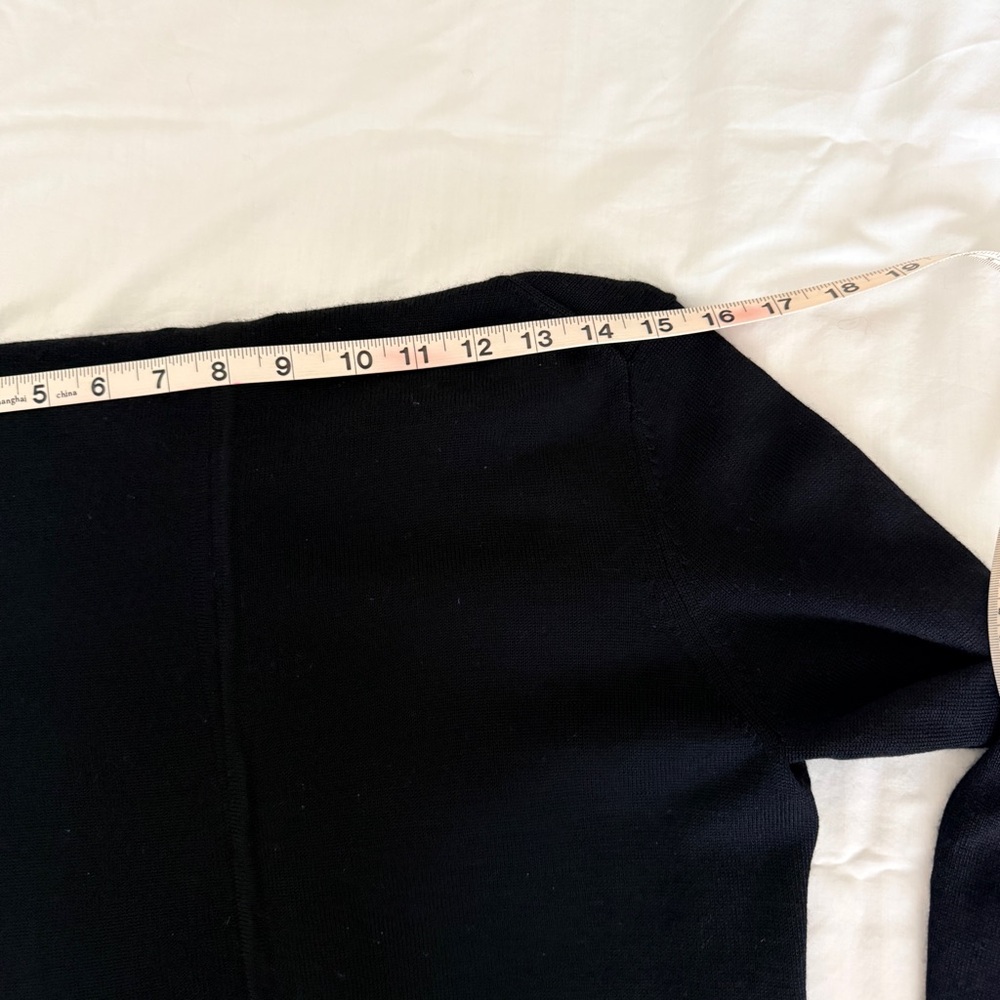 Patagonia Black Wool Sweater Jacket 100% Merino Wool Ladies M - Picture 5 of 8